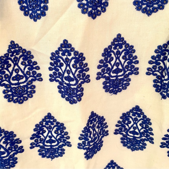 J. Crew size 6 strapless dress with embroidery - Picture 2 of 6